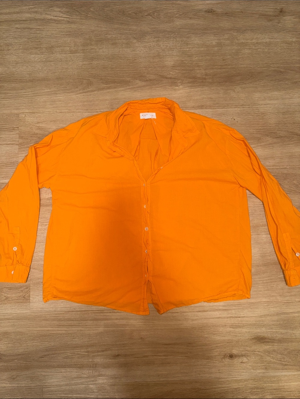 Velvet by Graham & Spencer Orange Casual Button-Down Shirt